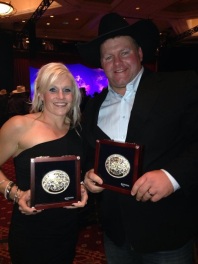 Haley and her brother Justin, at the PRCA awards banquet.